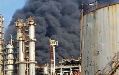 آتش‌سوزی در پالایشگاهی واقع در پایتخت جمهوری آذربایجان