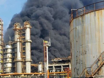 آتش‌سوزی در پالایشگاهی واقع در پایتخت جمهوری آذربایجان