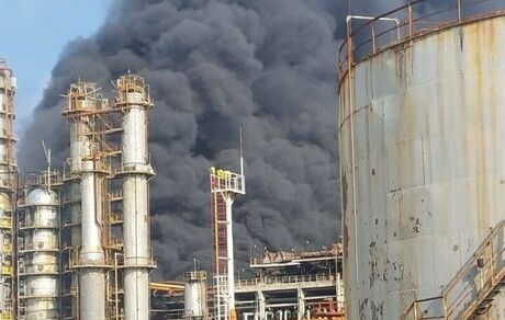 آتش‌سوزی در پالایشگاهی واقع در پایتخت جمهوری آذربایجان