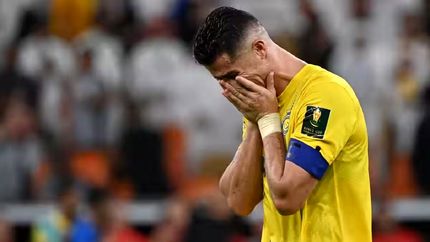 رونالدو بازی النصر مقابل الشرطه عراق را از دست داد