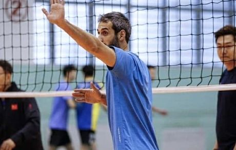 سعید معروف در تمرینات تیم بایک موتور