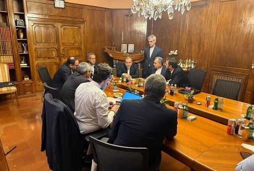 تصاویر تیم ایرانی در دومین دور ‎مذاکرات غیر مستقیم ‎تهران و واشنگتن در ‎رم ایتالیا منتشر شد