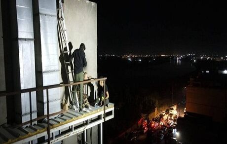 ۷۷ نفر بر اثر آتش سوزی یک مرکز تجاری در عراق جان باختند