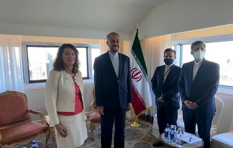 دیدار و گفت‌وگوی وزرای خارجه ایران و سوئد در خصوص وضعیت یمن و افغانستان