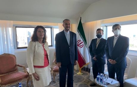 دیدار و گفت‌وگوی وزرای خارجه ایران و سوئد در خصوص وضعیت یمن و افغانستان