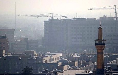 آلودگی هوا نرفته به مشهد برگشت