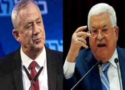 گانتس به محمود عباس: به راه حل دو کشوری باور دارم اما در این دولت میسر نیست