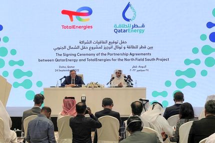 قطر با توتال فرانسه برای تولید گاز مایع قرارداد بست