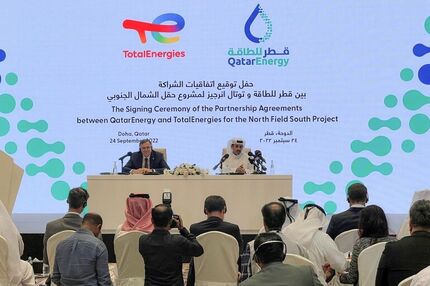 قطر با توتال فرانسه برای تولید گاز مایع قرارداد بست