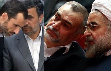 
سکوت روحانی و داد و بیداد احمدی نژاد
