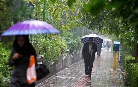 بارش باران و کاهش دما در ۱۲ استان/ خیزش گرد و خاک در نقاط مختلف کشور