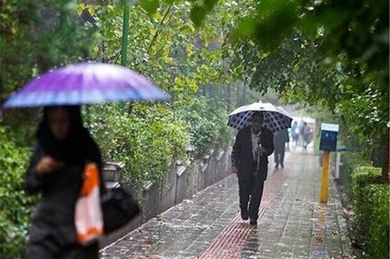 بارش باران و کاهش دما در ۱۲ استان/ خیزش گرد و خاک در نقاط مختلف کشور