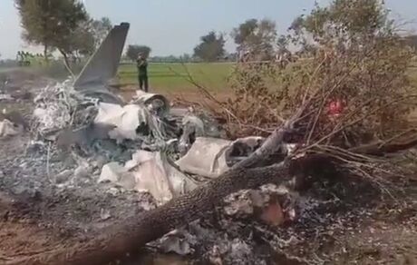 سقوط یک فروند هواپیمای آموزشی نیروی هوایی پاکستان