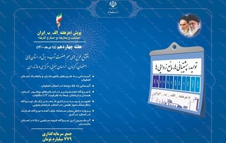 امروز، ۶ طرح صنعت آب و برق افتتاح می شود
