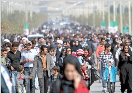 جمعیت ایران در سال گذشته کمی کمتر از ۸۵ میلیون نفر بوده است
