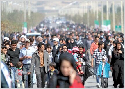 جمعیت ایران در سال گذشته کمی کمتر از ۸۵ میلیون نفر بوده است