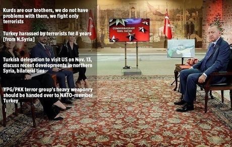 اردوغان: آمریکا سردسته کردهای سوریه را تحویل دهد/ اتحادیه عرب در حل مسائل جهان اسلام ناتوان است