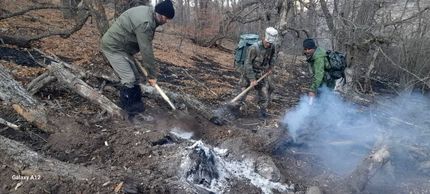 مهار آتش سوزی پارک ملی گلستان