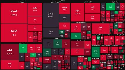 افت سنگین بورس