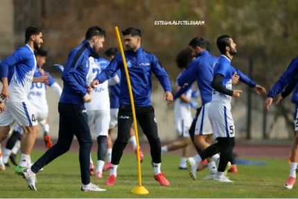 برگزاری تمرین استقلال در غیاب چند بازیکن