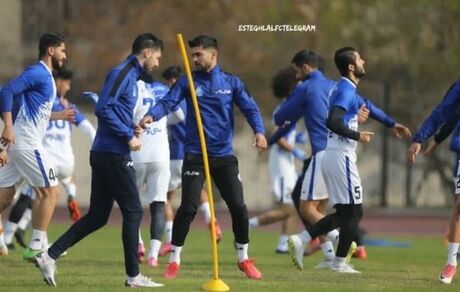 برگزاری تمرین استقلال در غیاب چند بازیکن