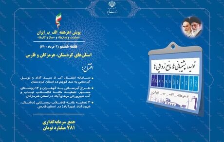 افتتاح ۷ پروژه صنعت آب با سرمایه‌گذاری ۷۸۱ میلیارد تومان