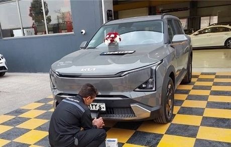 اولین خودرو برقی کیا در ایران، پلاک شد