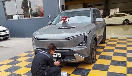 اولین خودرو برقی کیا در ایران، پلاک شد