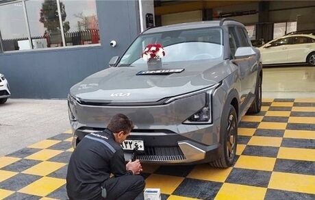 اولین خودرو برقی کیا در ایران، پلاک شد