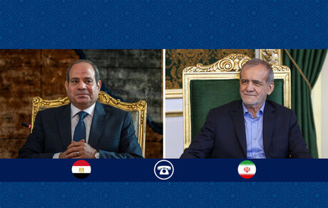 تاکید رئیس جمهور بر تقویت روابط دوجانبه ایران و مصر