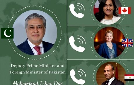 رایزنی وزیر خارجه پاکستان درخصوص تحولات منطقه با همتایان کانادایی، بریتانیایی و مصری