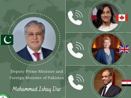رایزنی وزیر خارجه پاکستان درخصوص تحولات منطقه با همتایان کانادایی، بریتانیایی و مصری