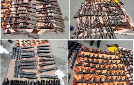 انهدام باند قاچاق اسلحه در کردستان با ۱۴۴ قبضه سلاح