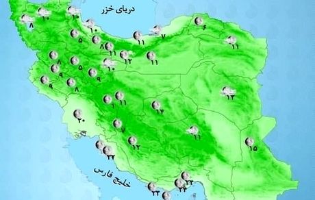 سامانه بارشی از امروز در کشور