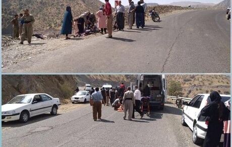 واژگونی مینی بوس در کردستان با ۲۸ کشته و مصدوم/ اعزام بالگرد به منطقه