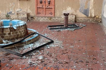 آسیب دیدن کاخ‌موزه سلیمانیه و برخی بناهای تاریخی شهر کرج در پی حملات هوایی اخیر 