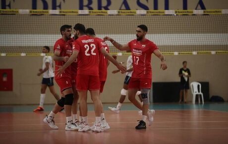 باخت نزدیک تیم ملی والیبال مقابل برزیل در دیداری دوستانه