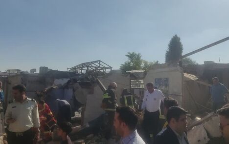 مصدومیت ۱۰ نفر براثر انفجار منزل مسکونی در محله جعفرآباد شهر کرمانشاه