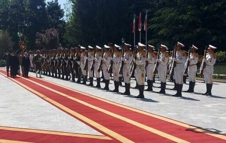 استقبال رسمی رئیس جمهور از رئیس جمهور عراق