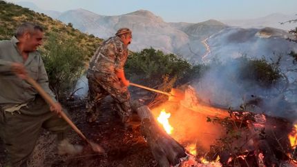 پارک ملی گلستان همچنان می‌سوزد