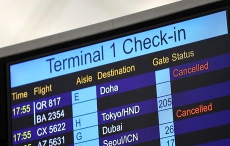 لغو ۲۳ هزار پرواز به مراکز خاورمیانه از زمان شروع جنگ