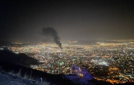 آتش‌سوزی شبانه در تهران