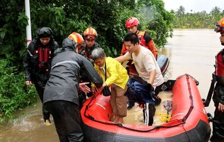 هشت کشته و مفقود در توفان ترامی چین