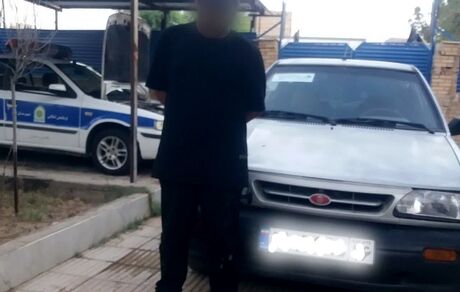 توقیف خودروی ۲ راننده کم سن ۱۵ و ۱۶ ساله در شهر قنوات قم