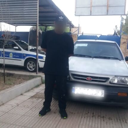 توقیف خودروی ۲ راننده کم سن ۱۵ و ۱۶ ساله در شهر قنوات قم