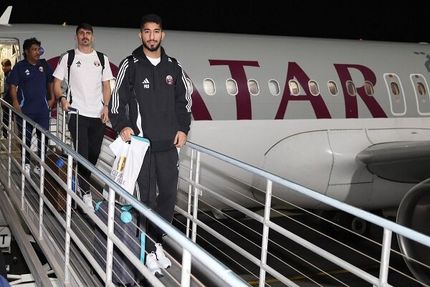 تیم ملی قطر برای نبرد با ایران وارد امارات شد