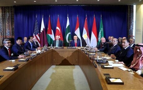 دیدار ترامپ با سران کشورهای عربی و اسلامی