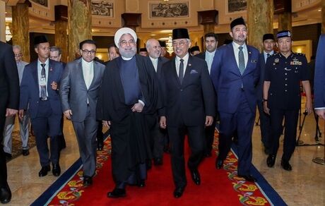 گزارش توییتری ظریف از سفر روحانی به کوالالامپور