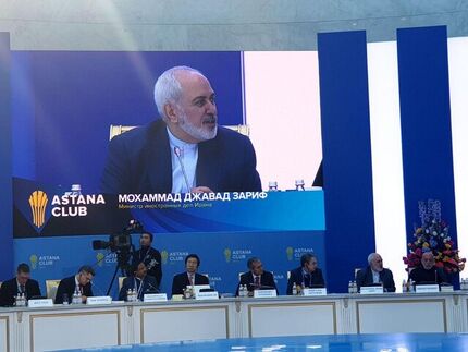 
آغاز سخنرانی ظریف در افتتاحیه کلوپ آستانه
