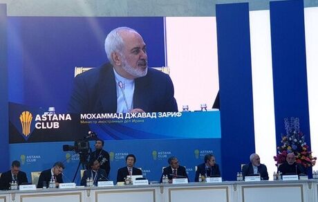 
آغاز سخنرانی ظریف در افتتاحیه کلوپ آستانه
